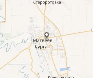 Карта матвеев курган спутник