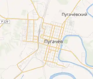 Карта города пугачева с улицами